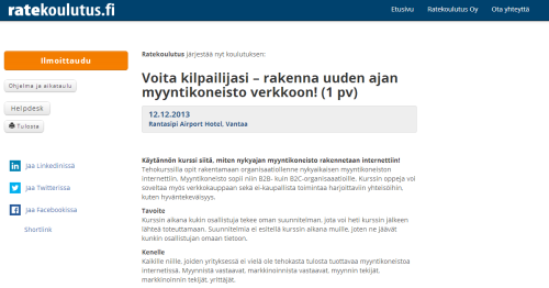 Adefine Oy koulutus- voita kilpailijasi